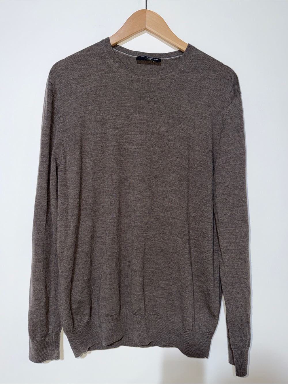 Charles Tyrwhitt Men's Crewneck Sweater in gray size large